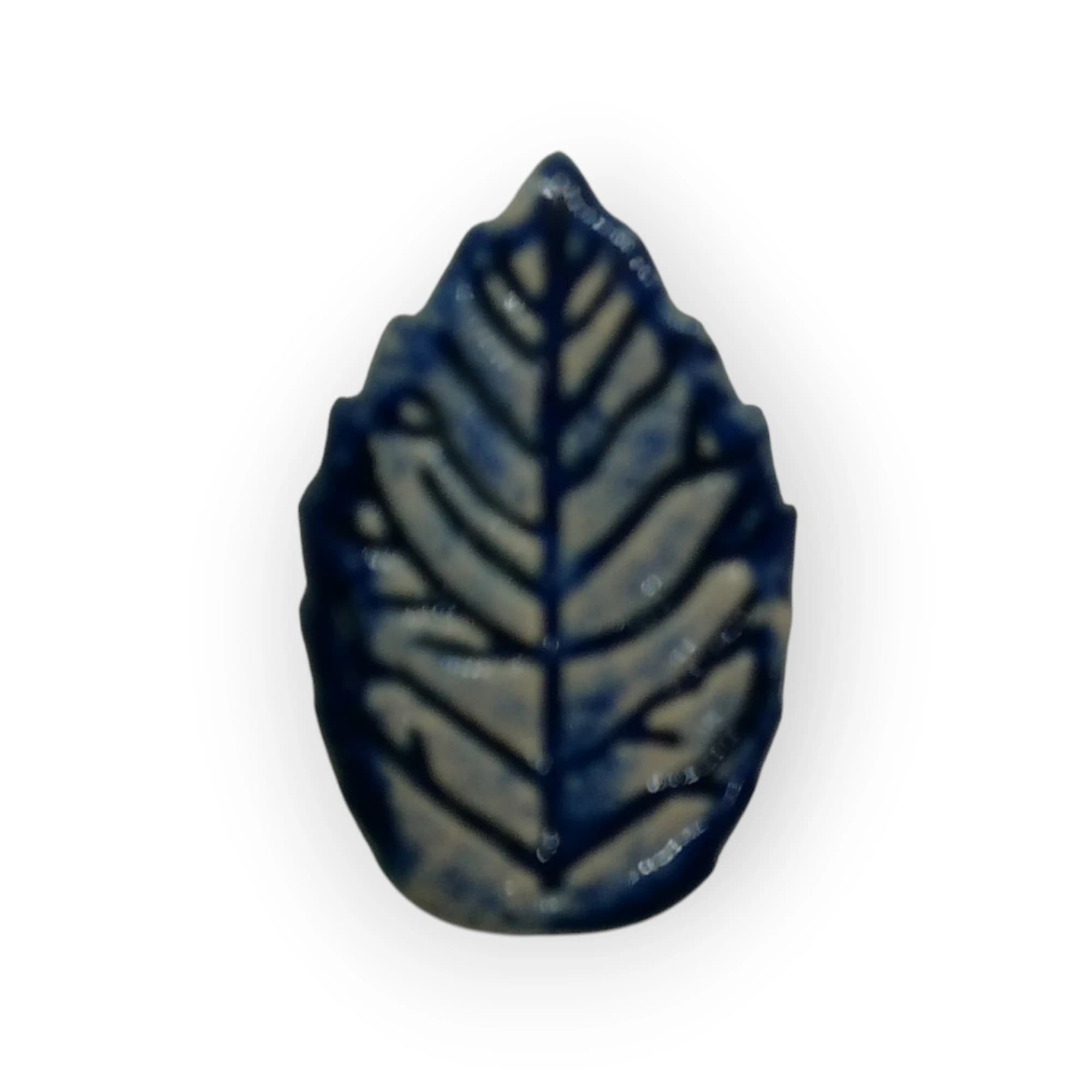 Leaf Glazed Blue