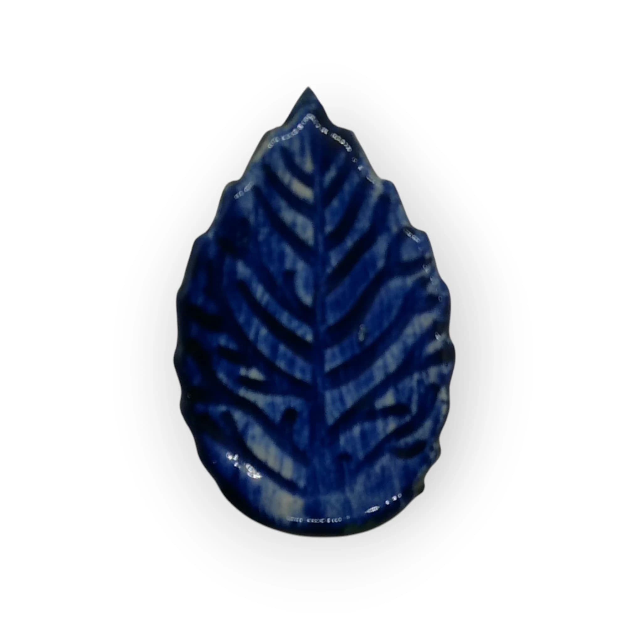 Leaf Glazed Blue