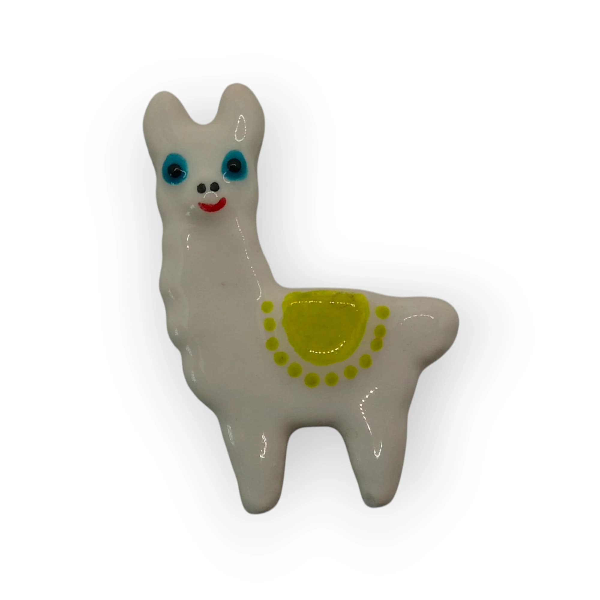 Glazed Llama Lime Saddle