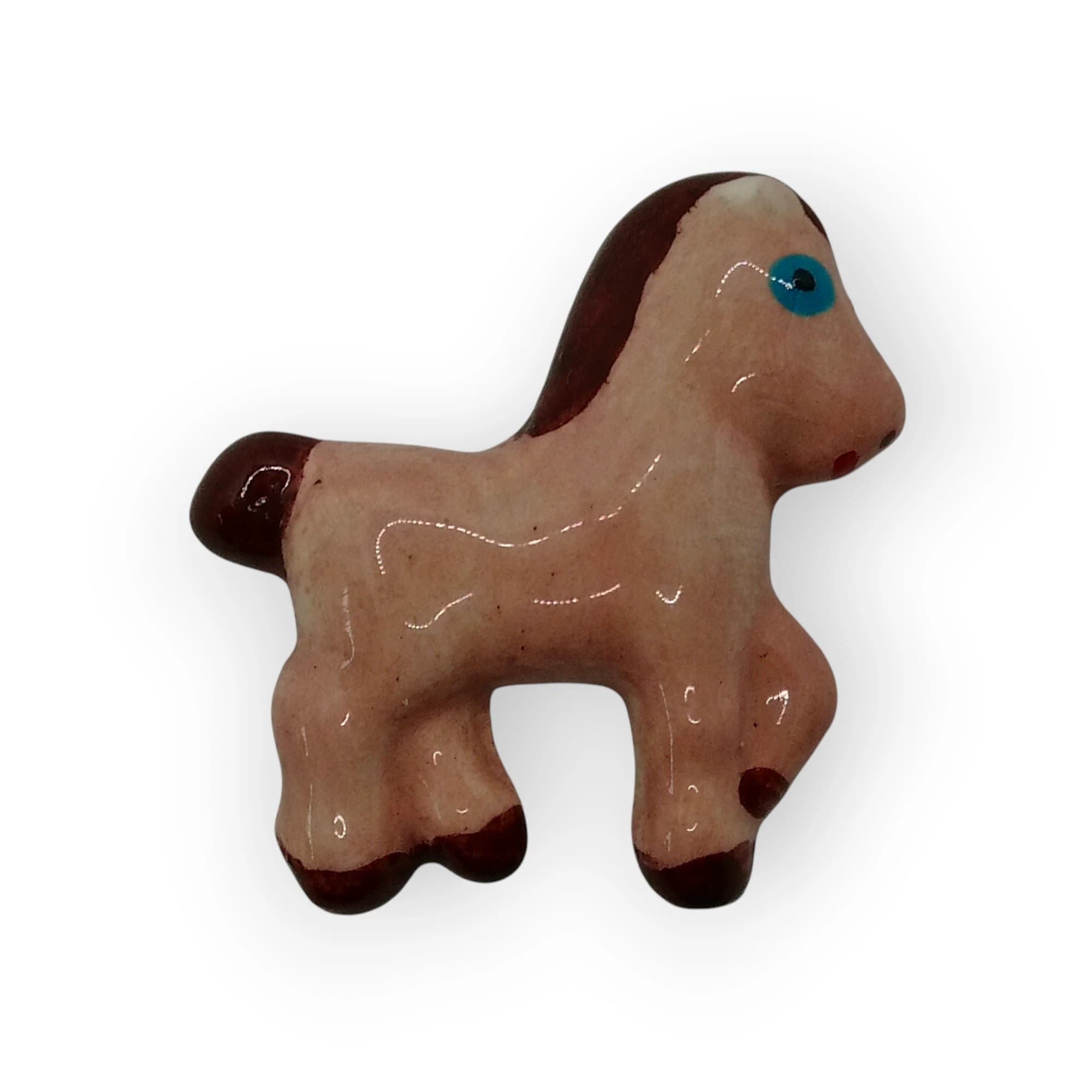 Glazed Ceramic Pony Beige