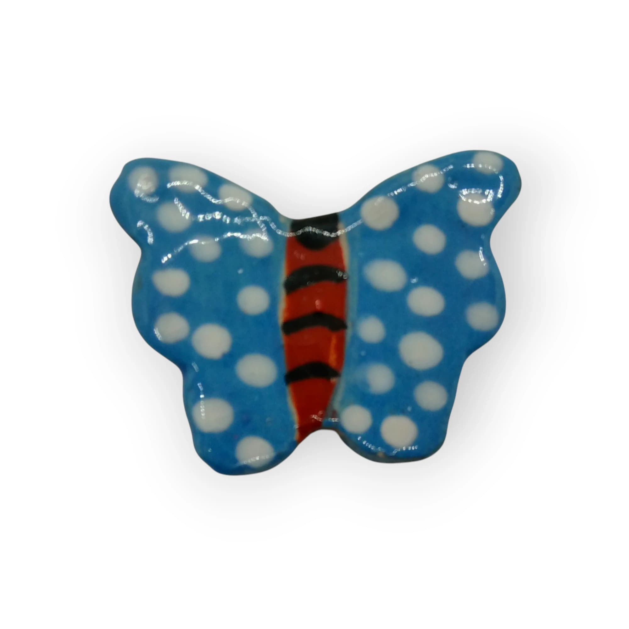 Glazed Ceramic Butterfly Blue