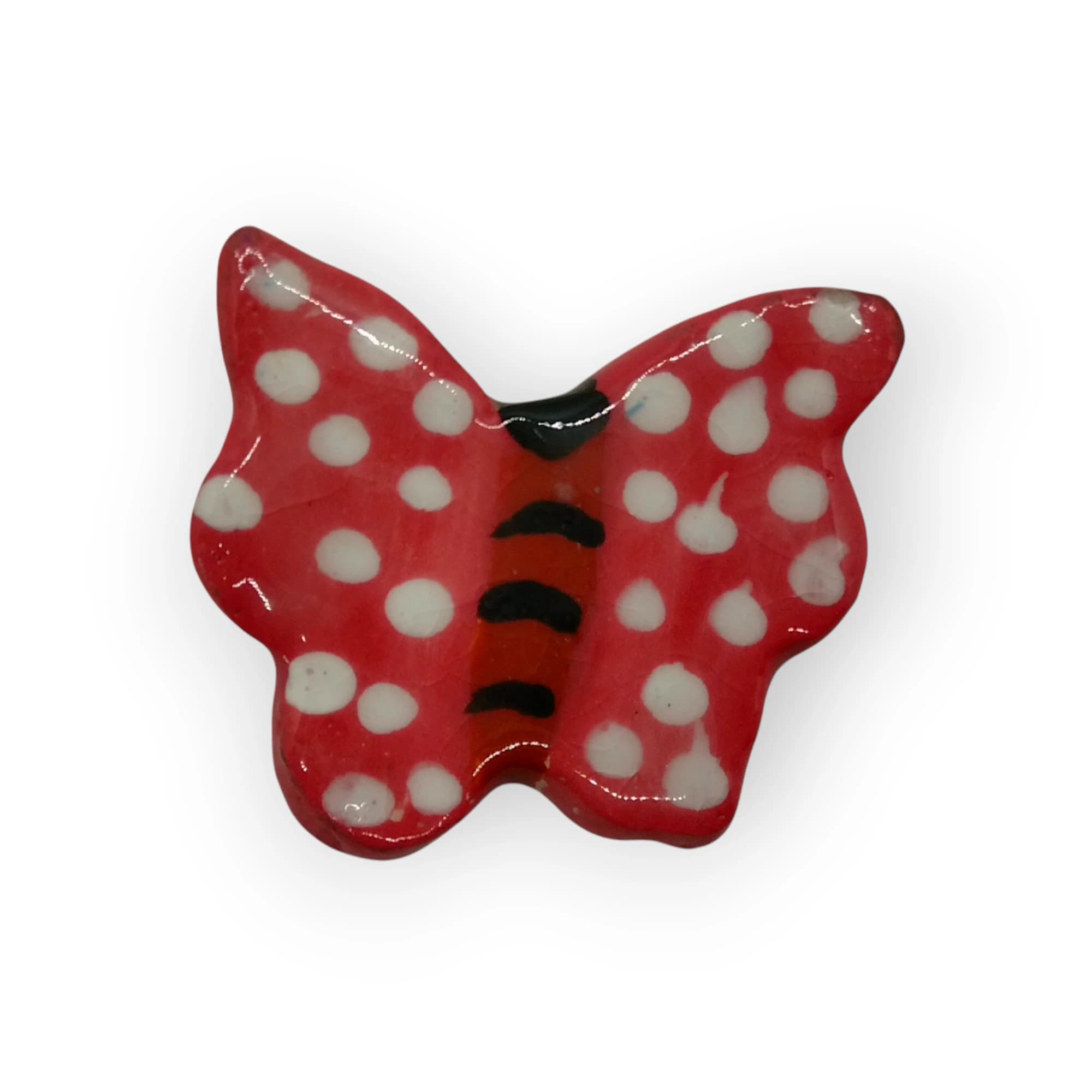 Glazed Ceramic Butterfly Pink