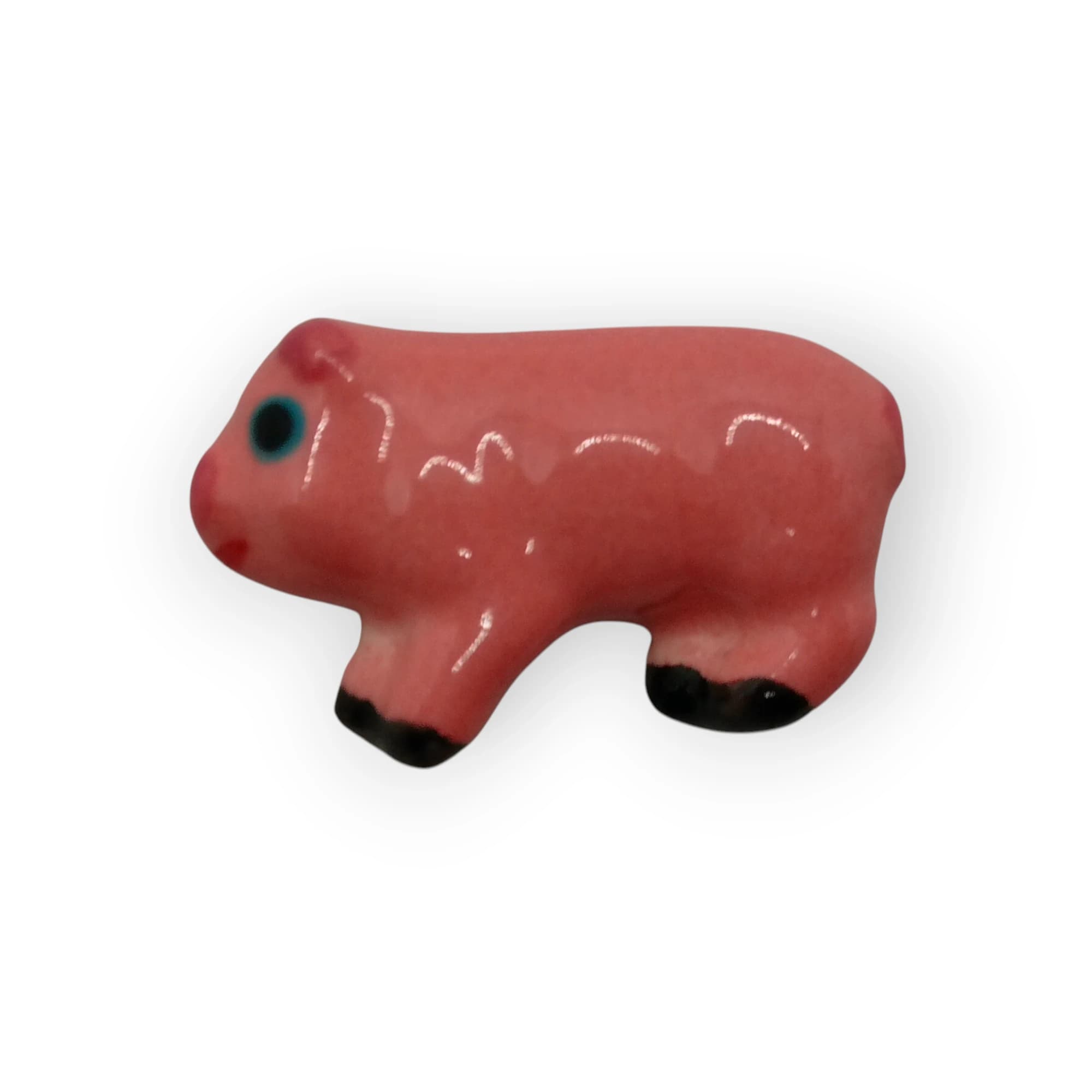 Glazed Ceramic Pig Pink