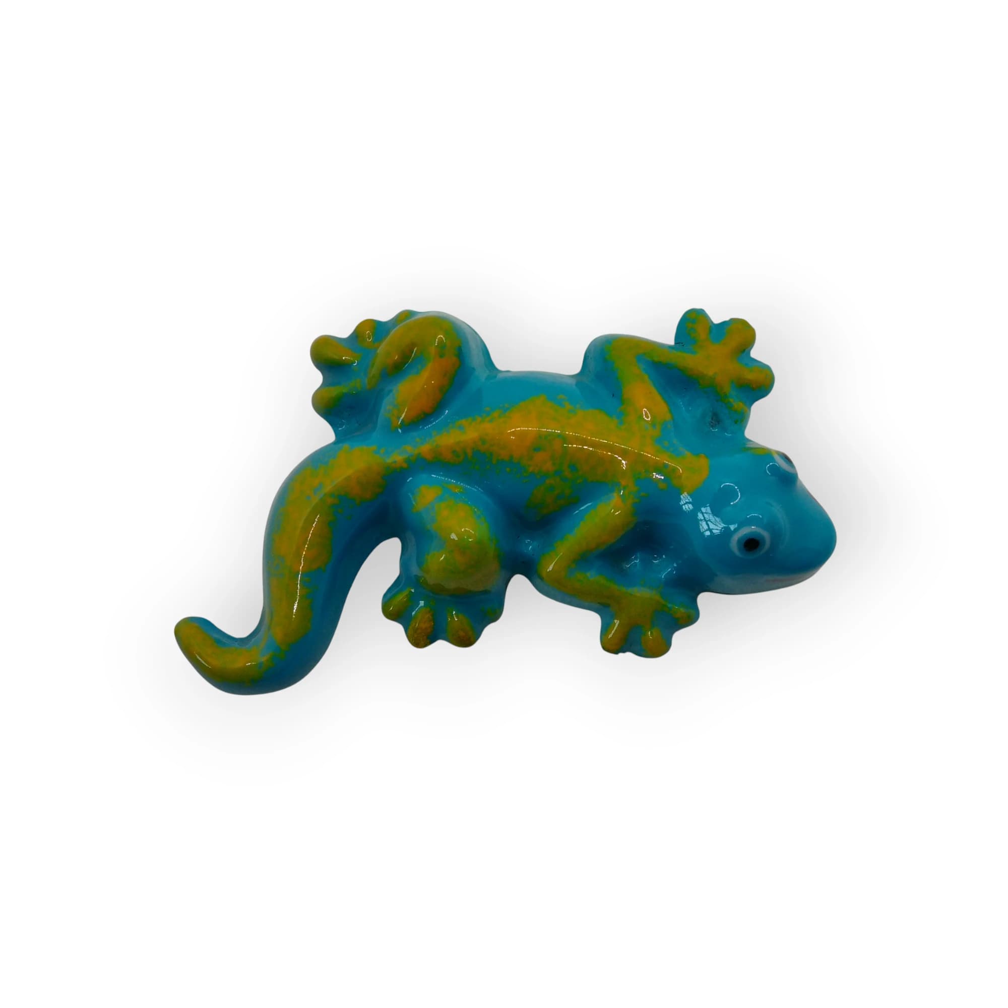 Glazed Ceramic Gecko Blue