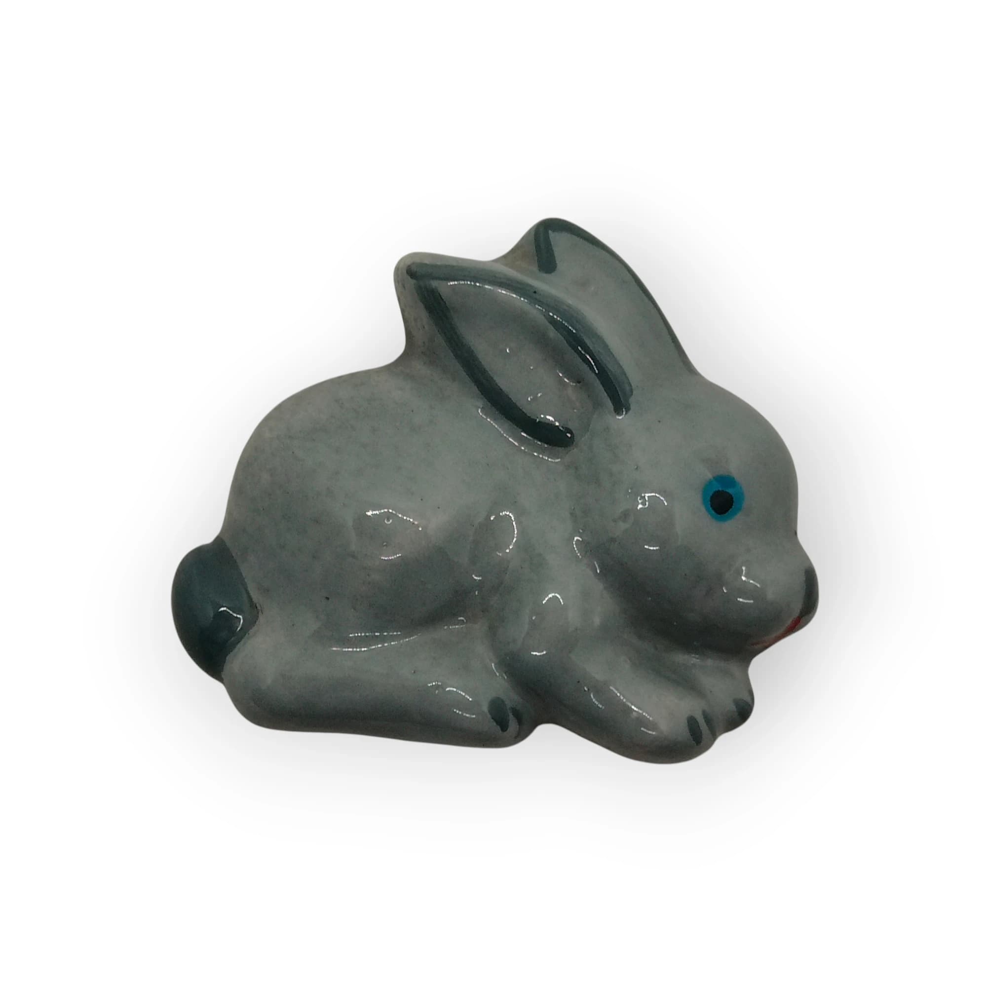 Glazed Ceramic Rabbit Grey