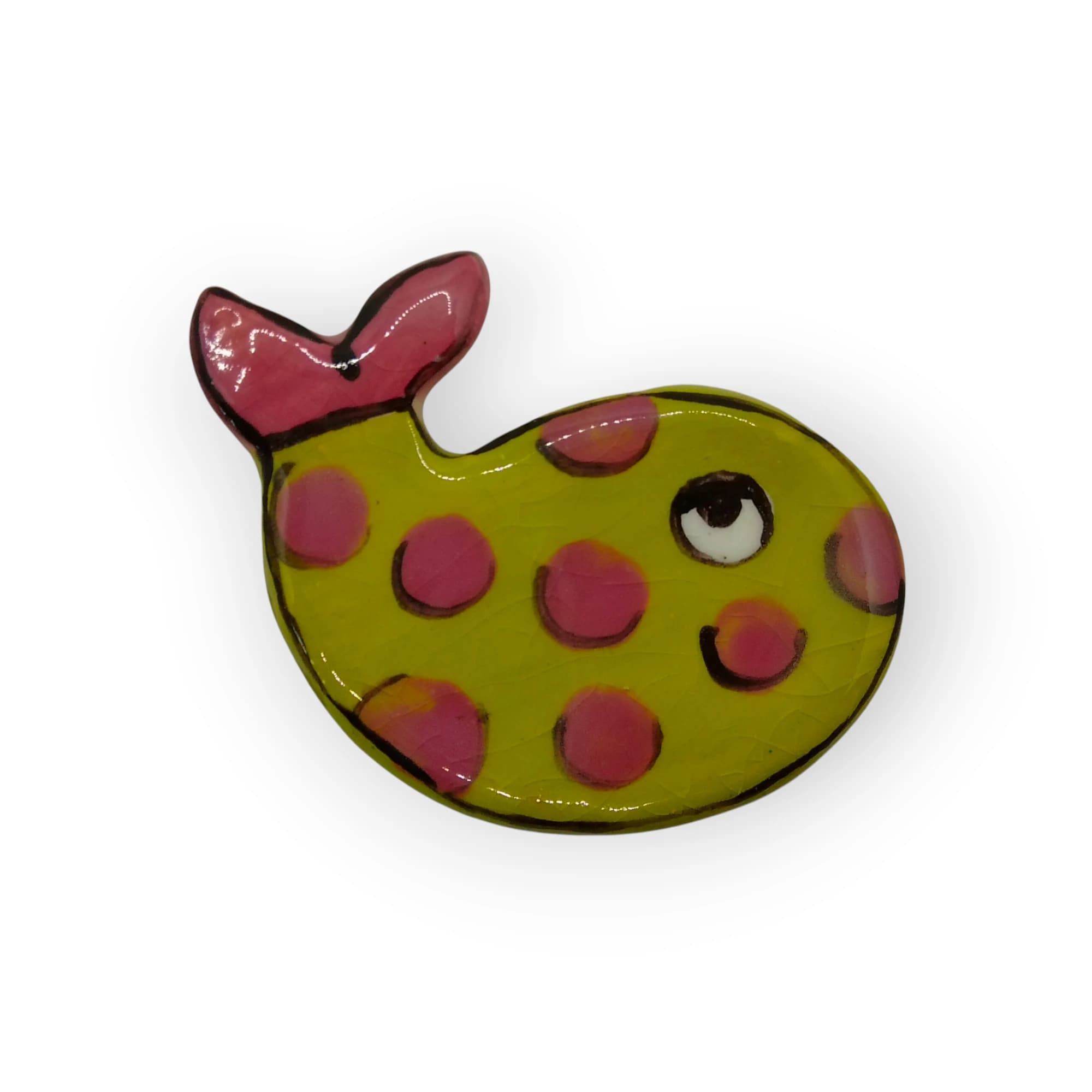 Glazed Ceramic Fish Lime