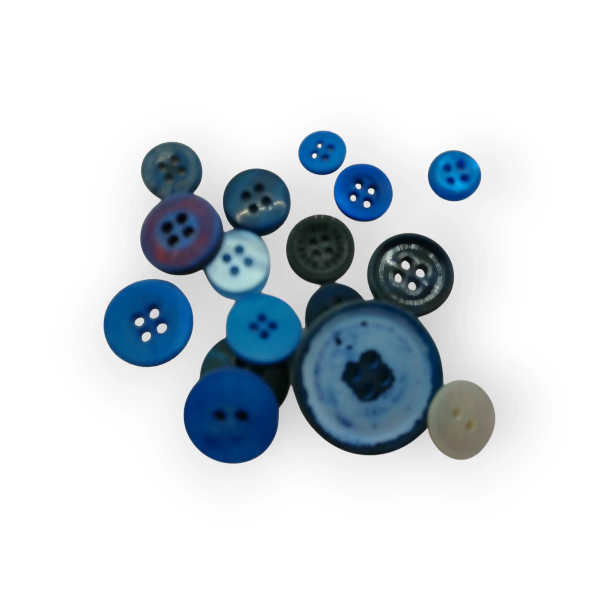 Button Bag Blue