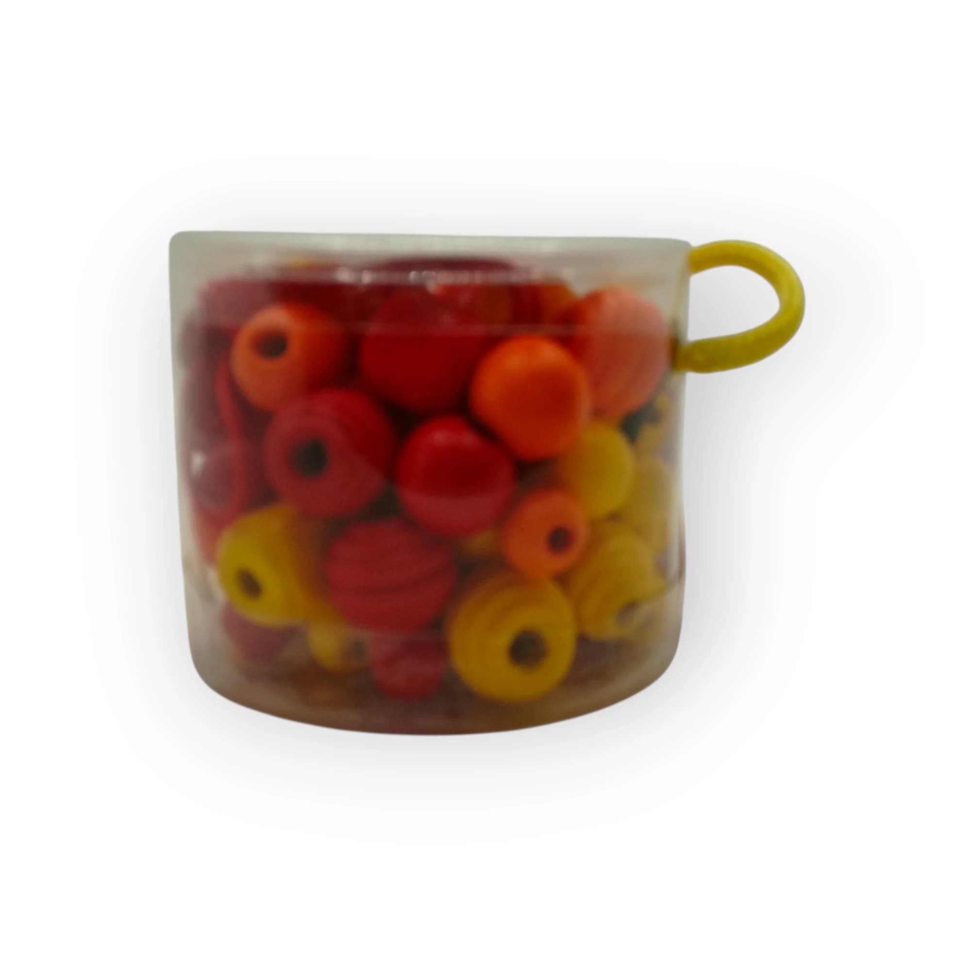 Crazy Wooden Buttons Red