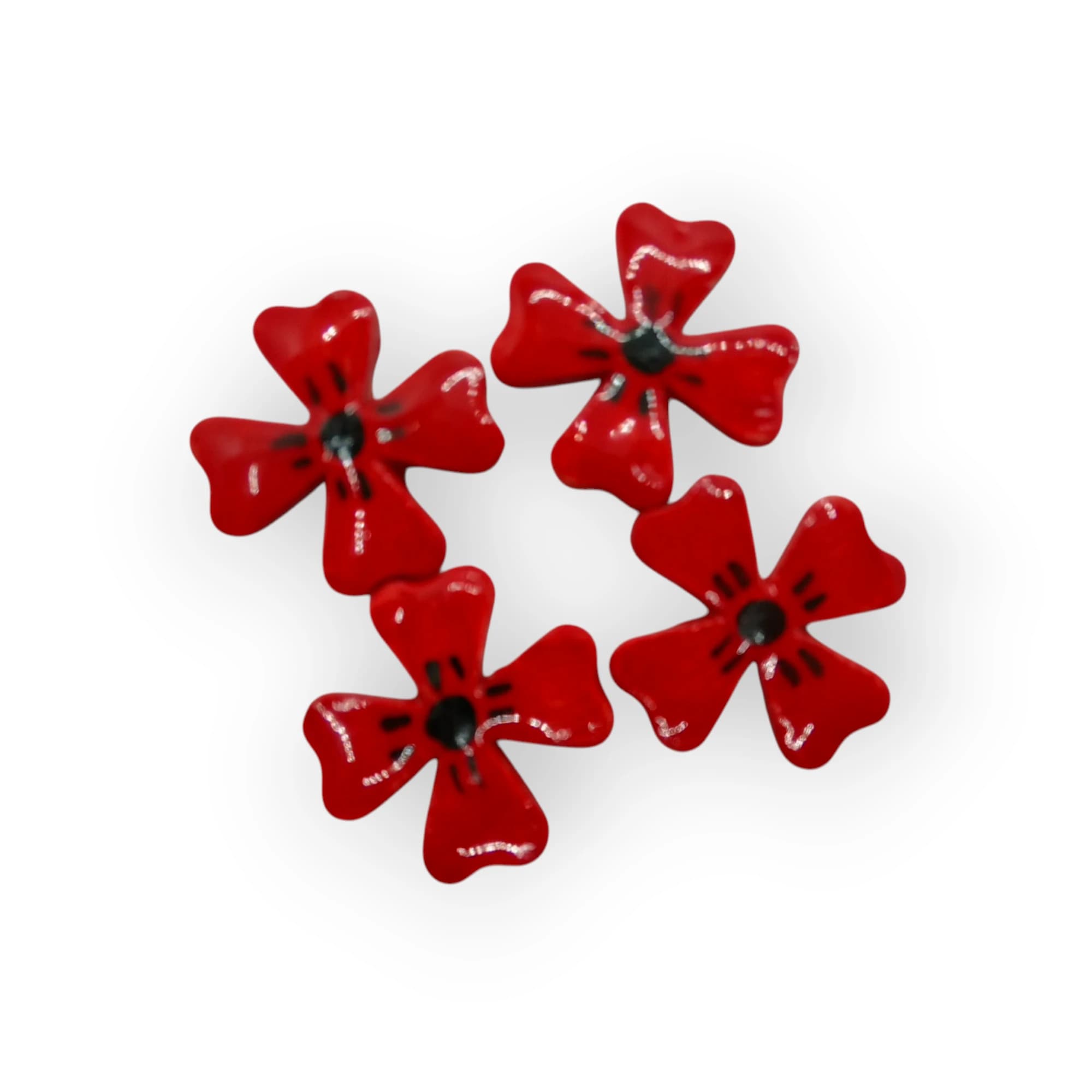 Ceramic Flowers 0 red