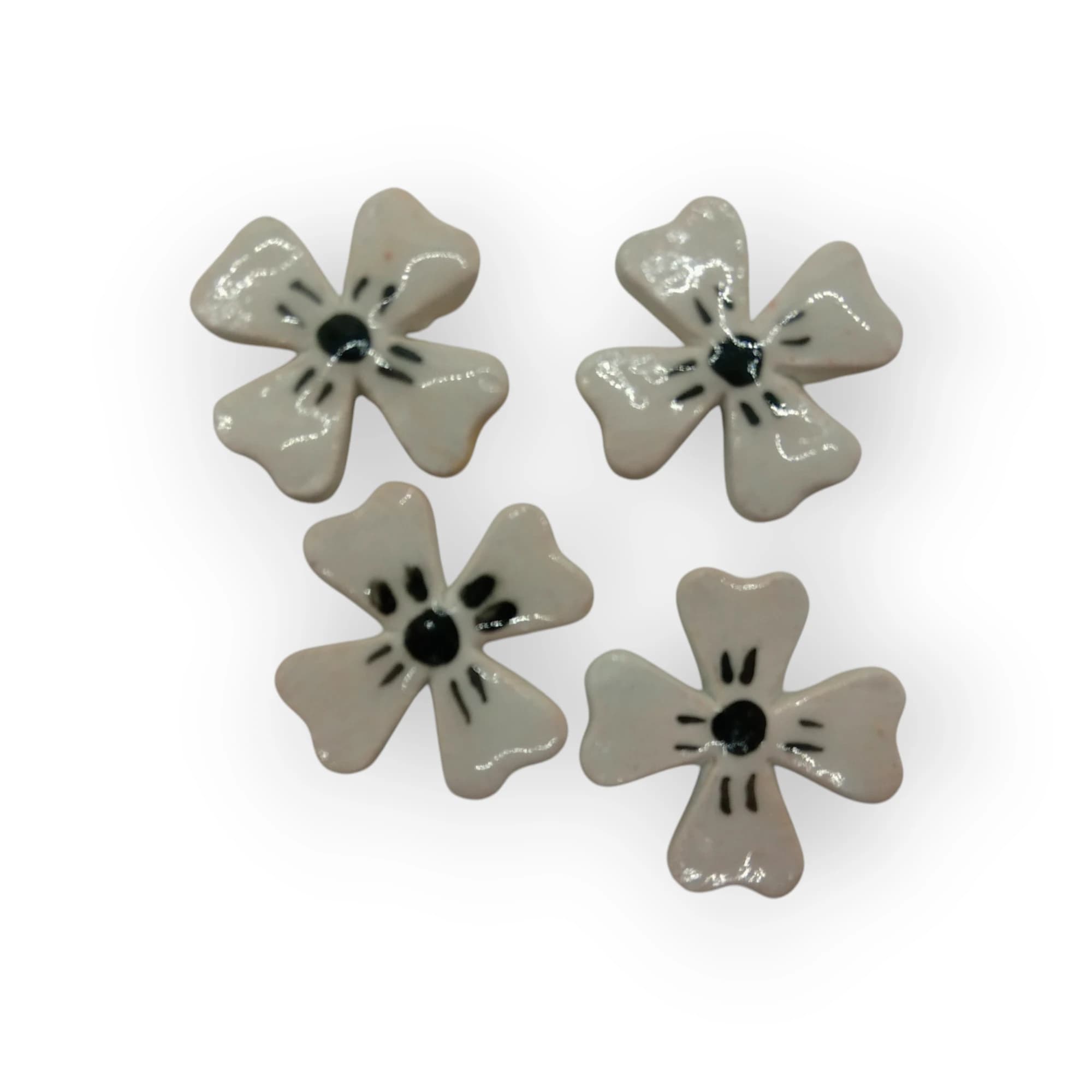 Ceramic Flowers - White