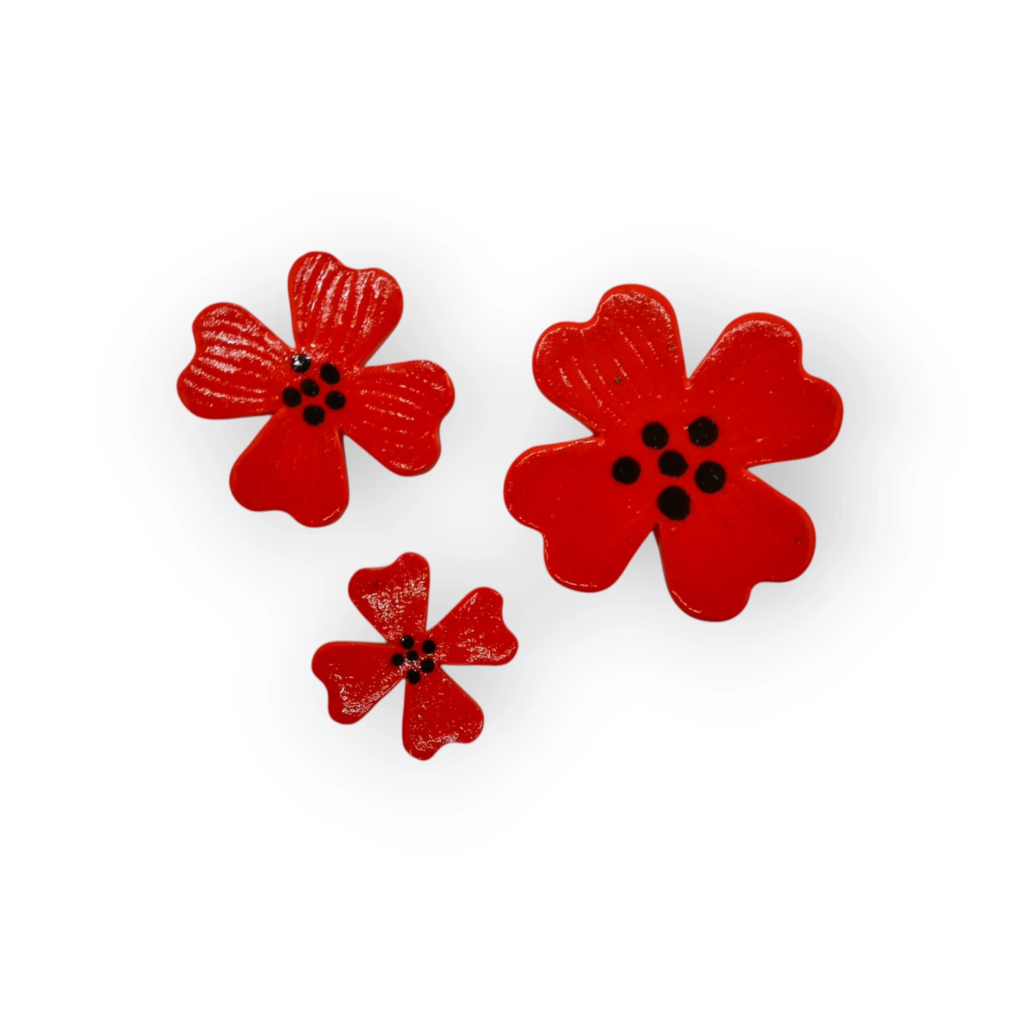 Four Leaf Flower - Orange