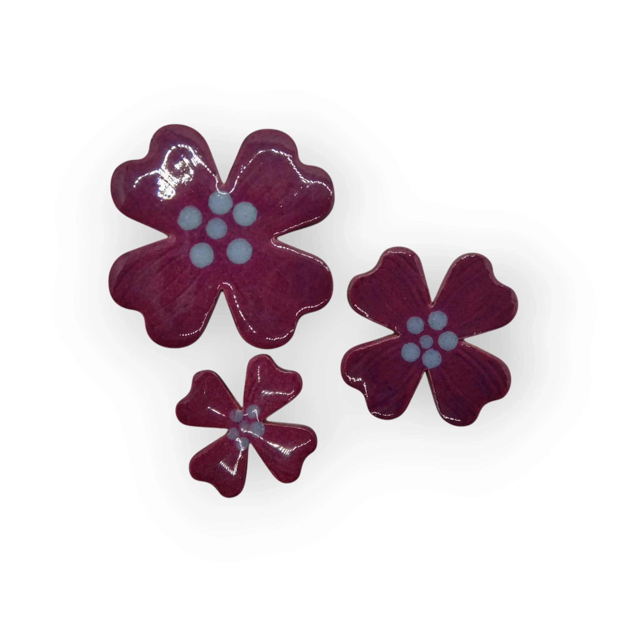 Four Leaf Flower - Purple