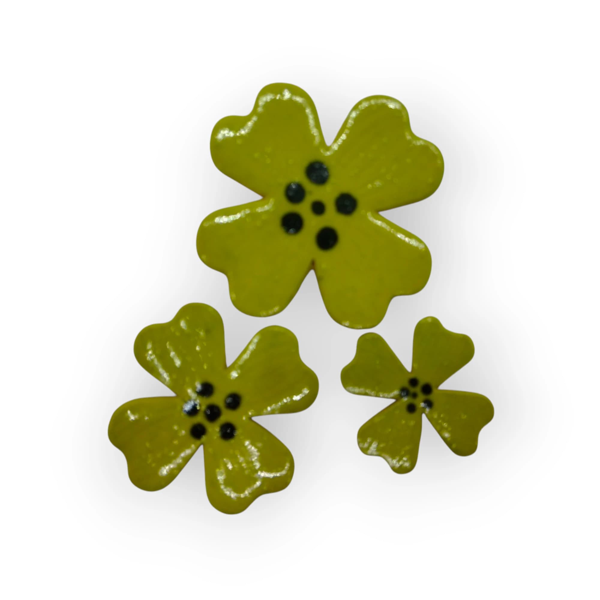 Four Leaf Flower - Lime
