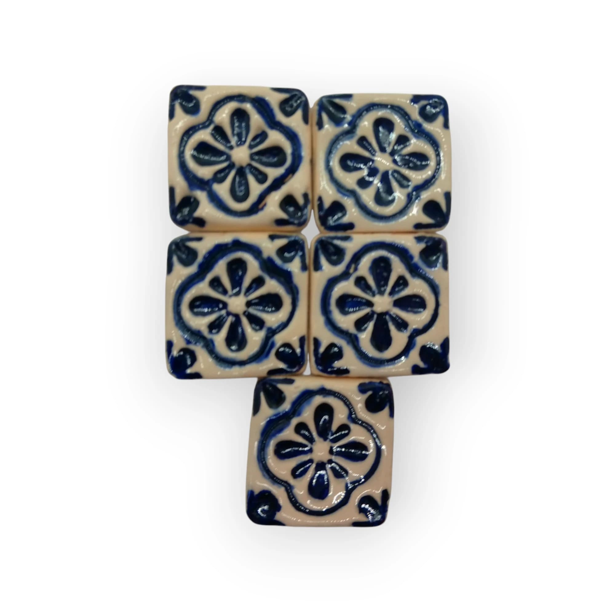 Ceramic Deco Tiles - navy Blue