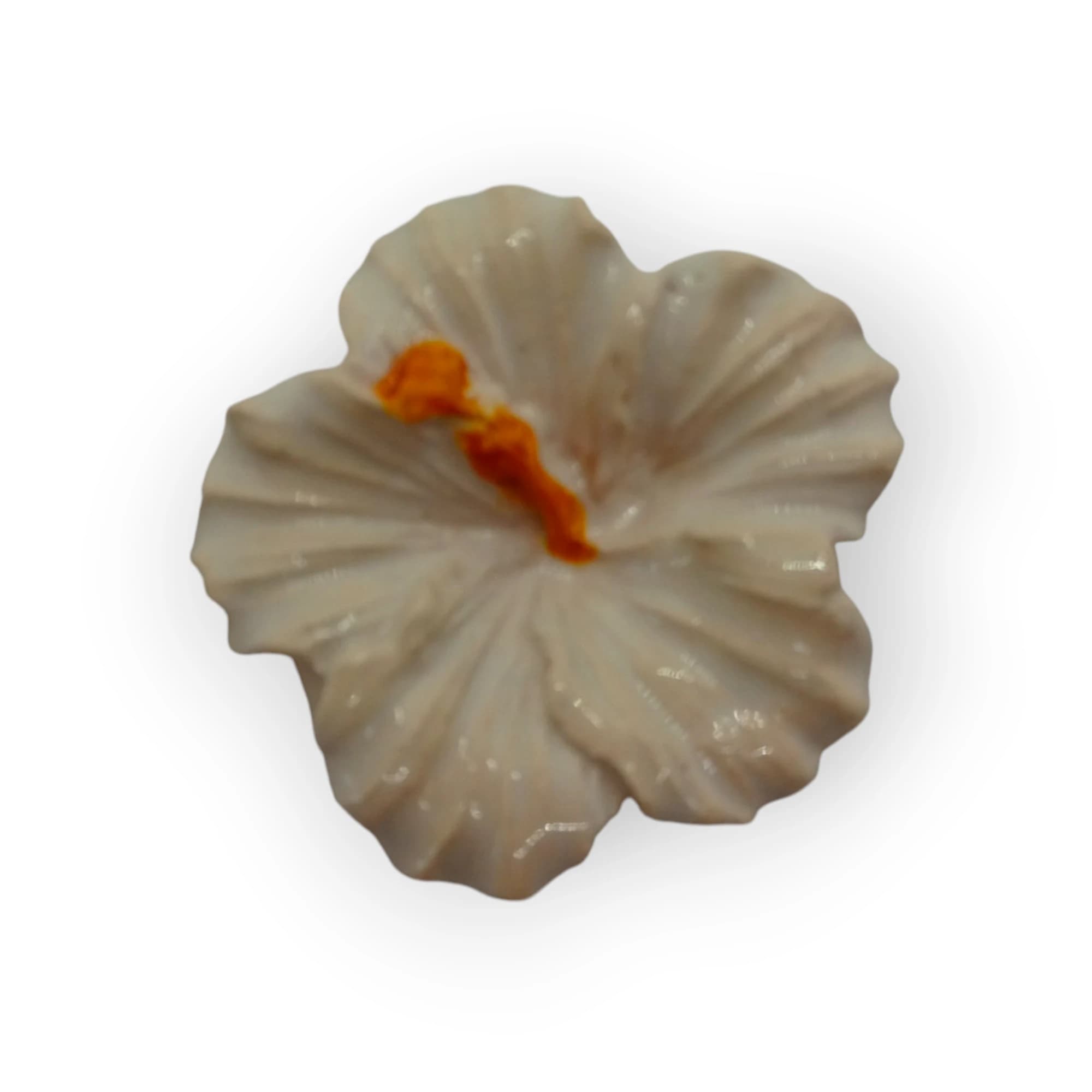 Ceramic Insert Hibiscus - White