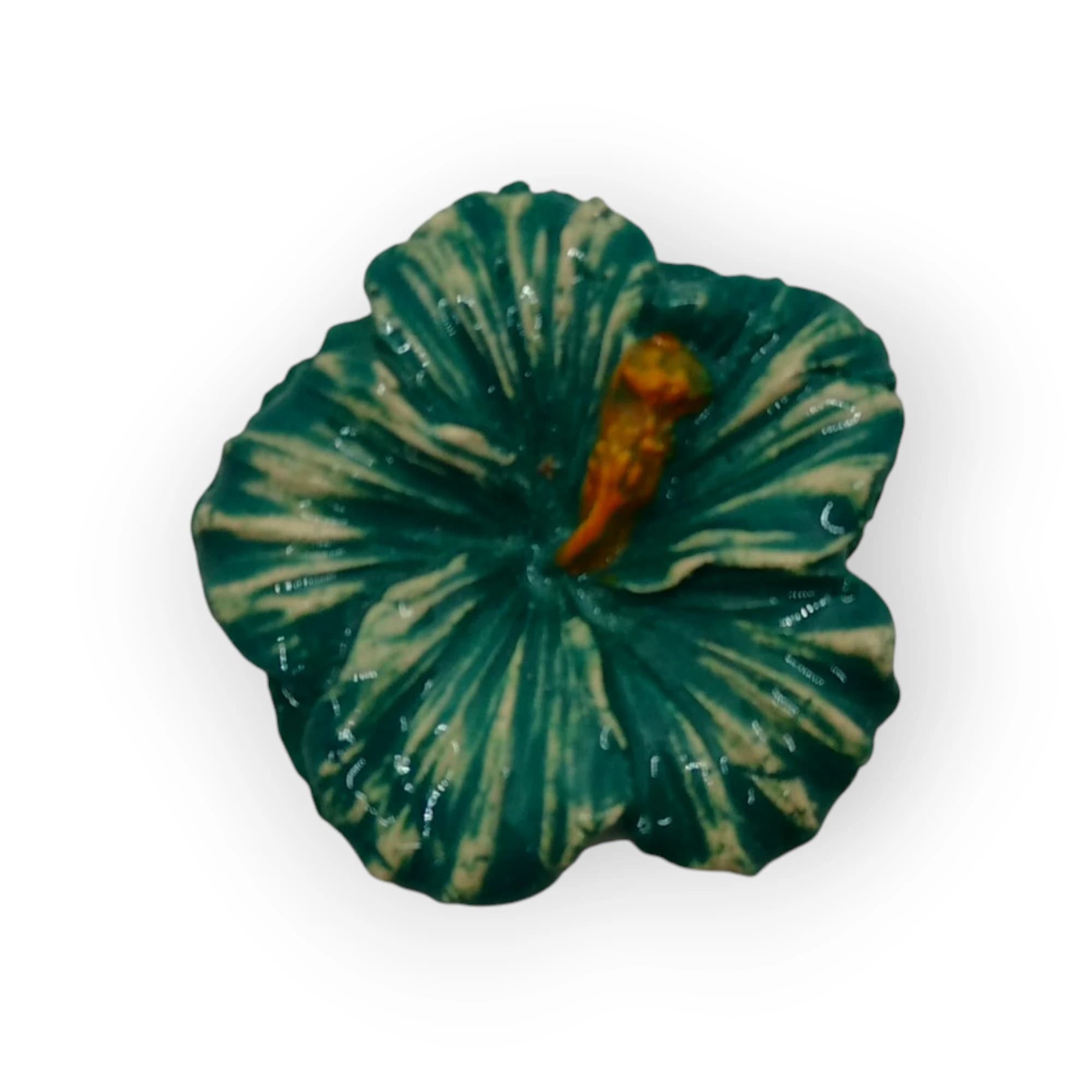 Ceramic Insert Hibiscus - Green