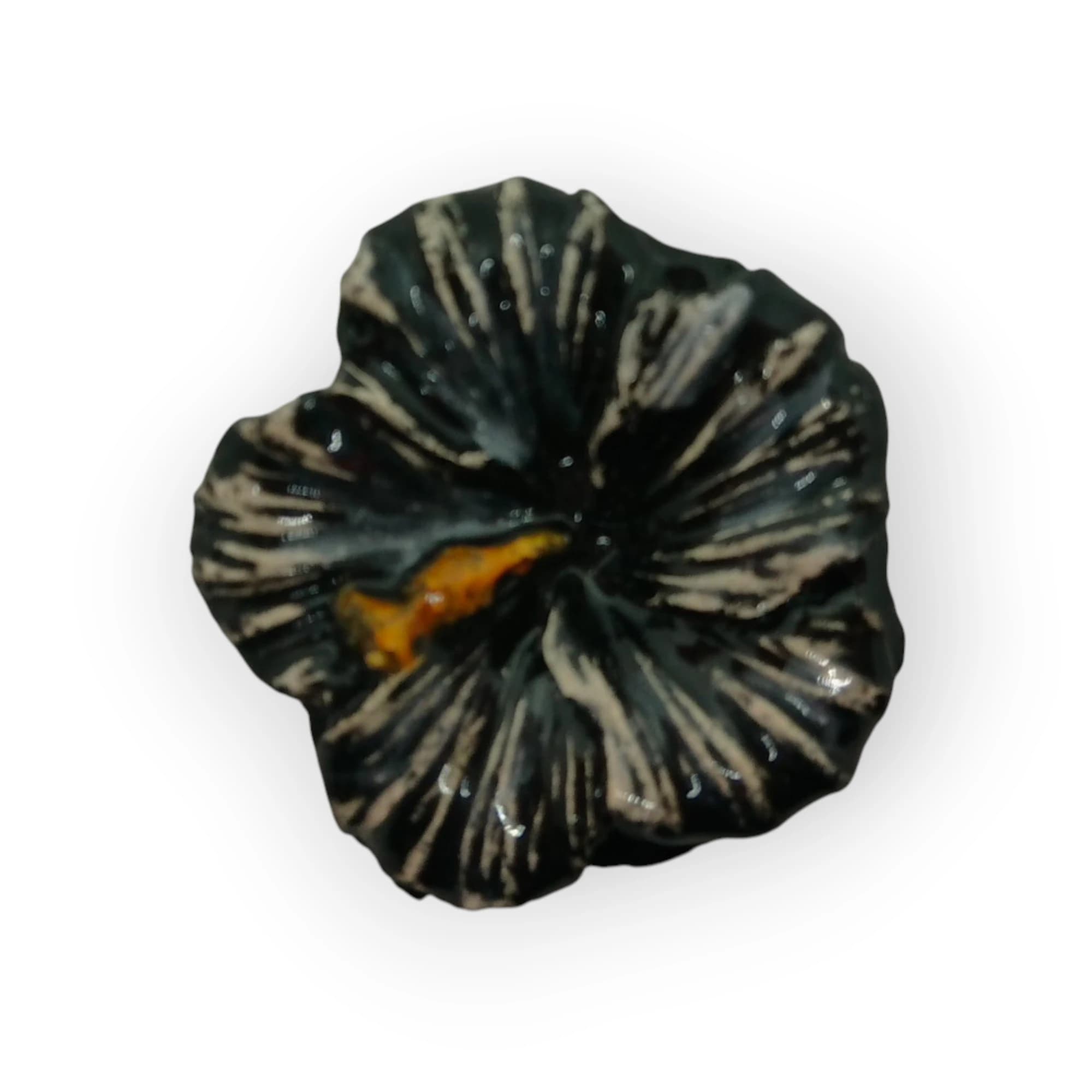 Ceramic Insert Hibiscus - Black