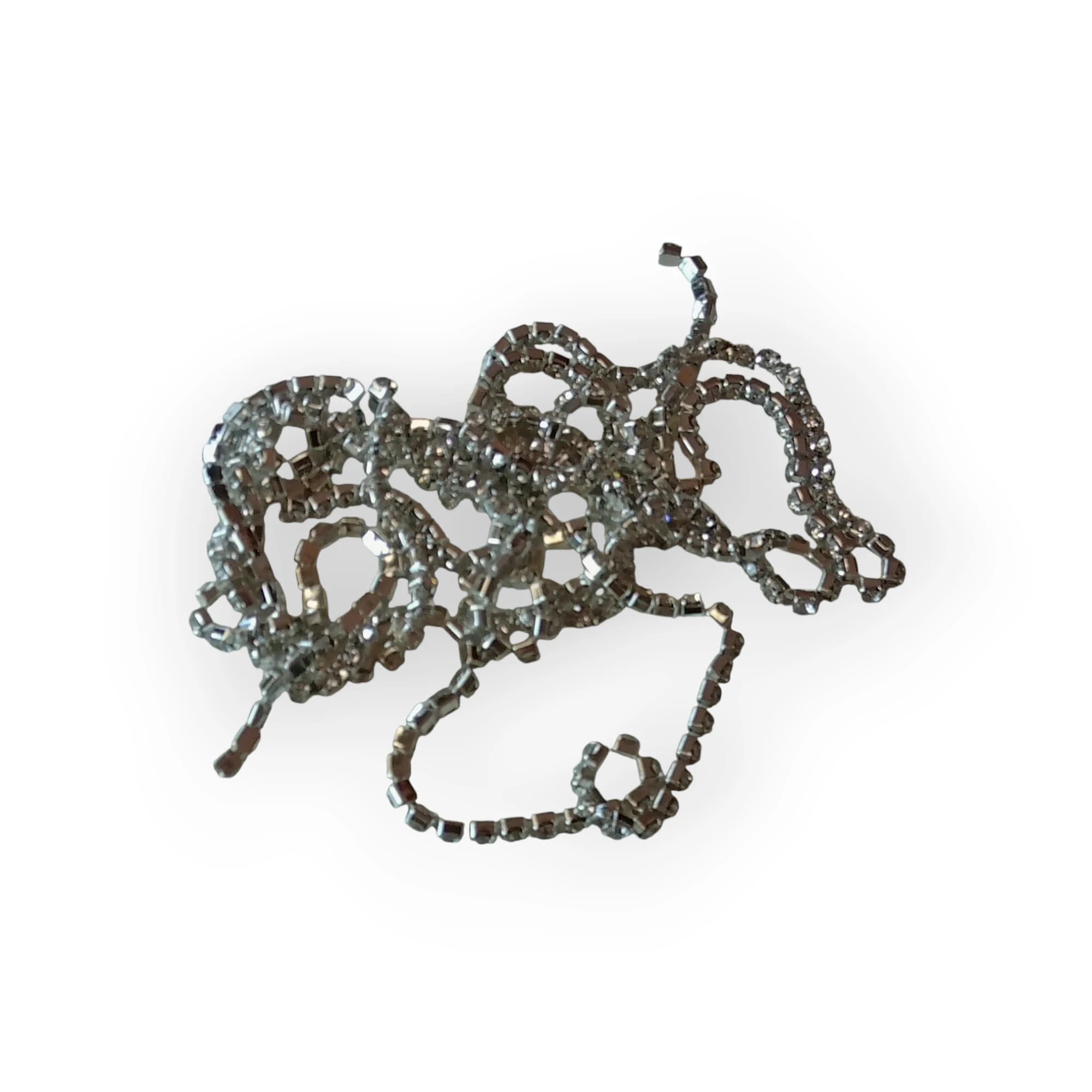 Rhinestone Chain -crystal silver