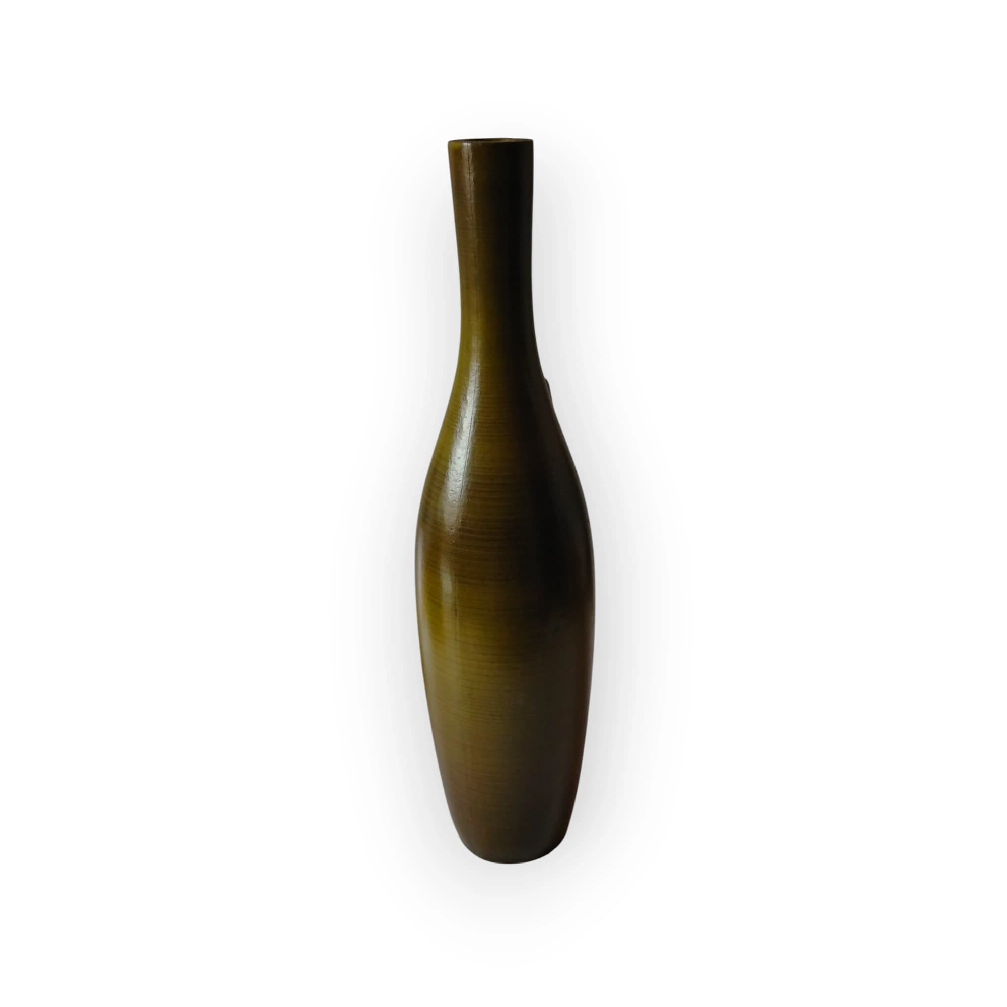 Painted Vase Green Ceramic